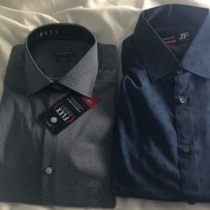 2 Men’s dress shirts -NWT - Blue prints
